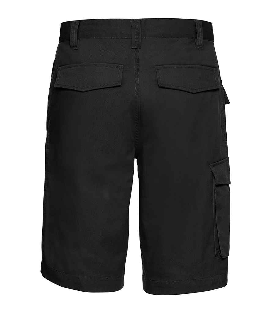002M Russell Workwear Poly/Cotton Shorts