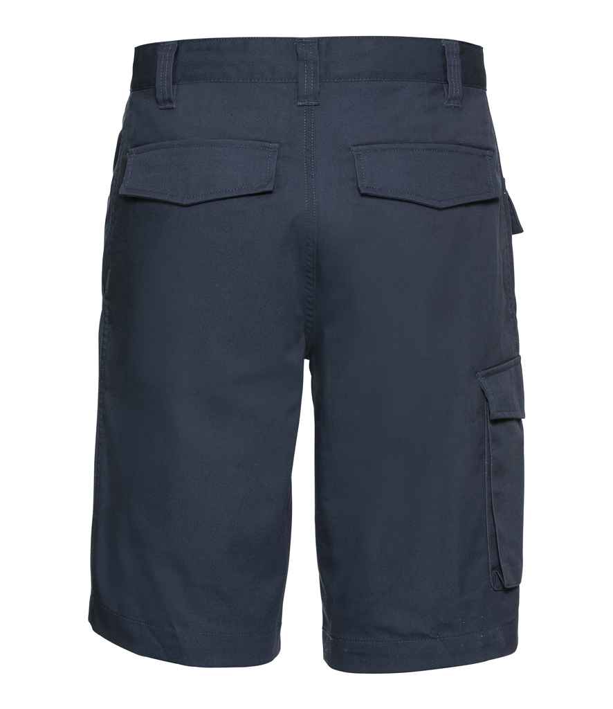 002M Russell Workwear Poly/Cotton Shorts