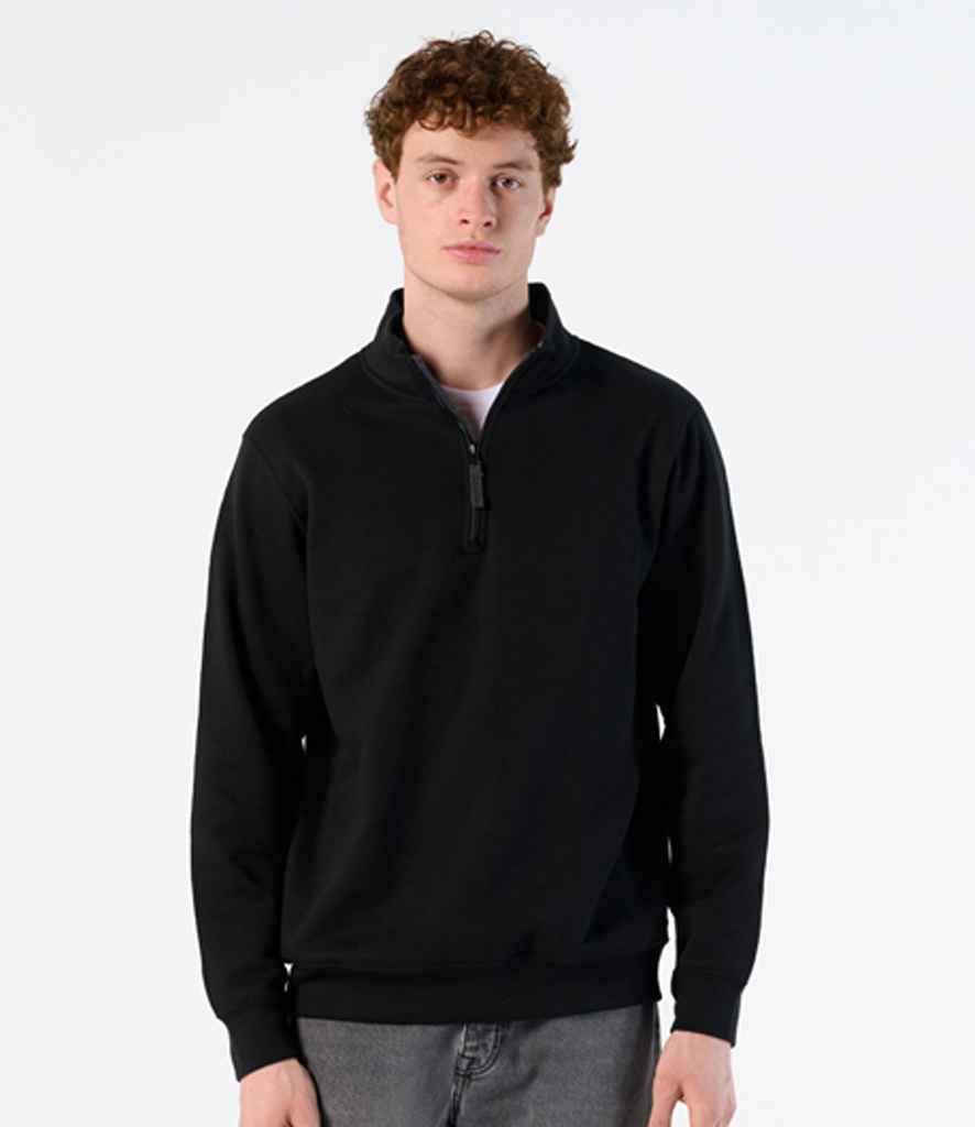 02088 SOL'S Stan Contrast Zip Neck Sweatshirt