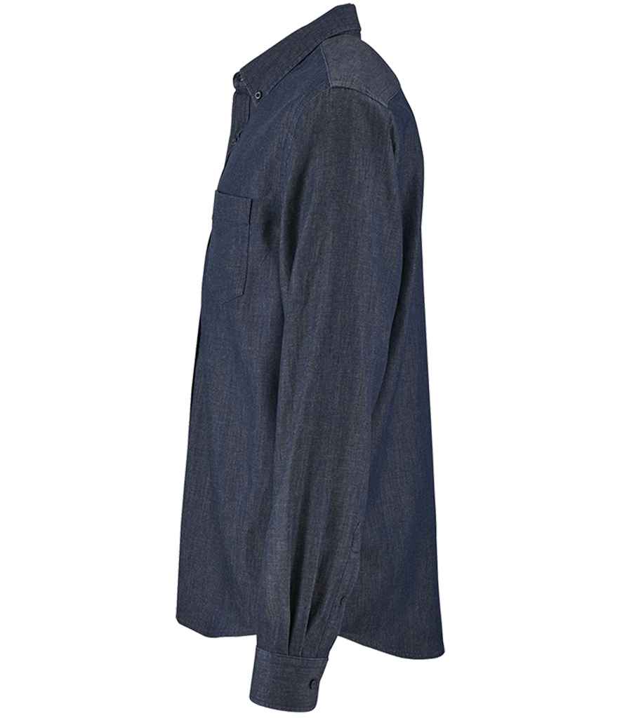 02100 SOL'S Barry Long Sleeve Denim Shirt