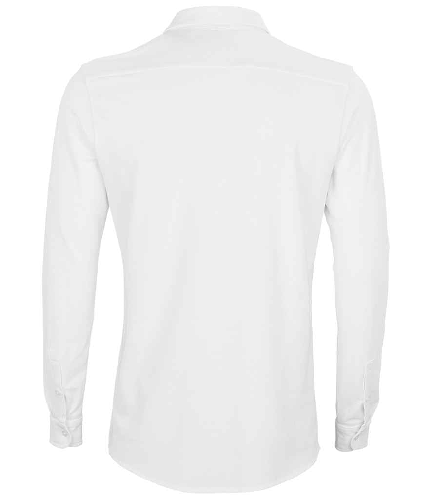 03777 NEOBLU Basile Organic Cotton Long Sleeve Piqué Shirt