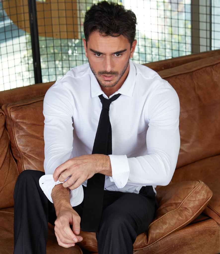 03777 NEOBLU Basile Organic Cotton Long Sleeve Piqué Shirt