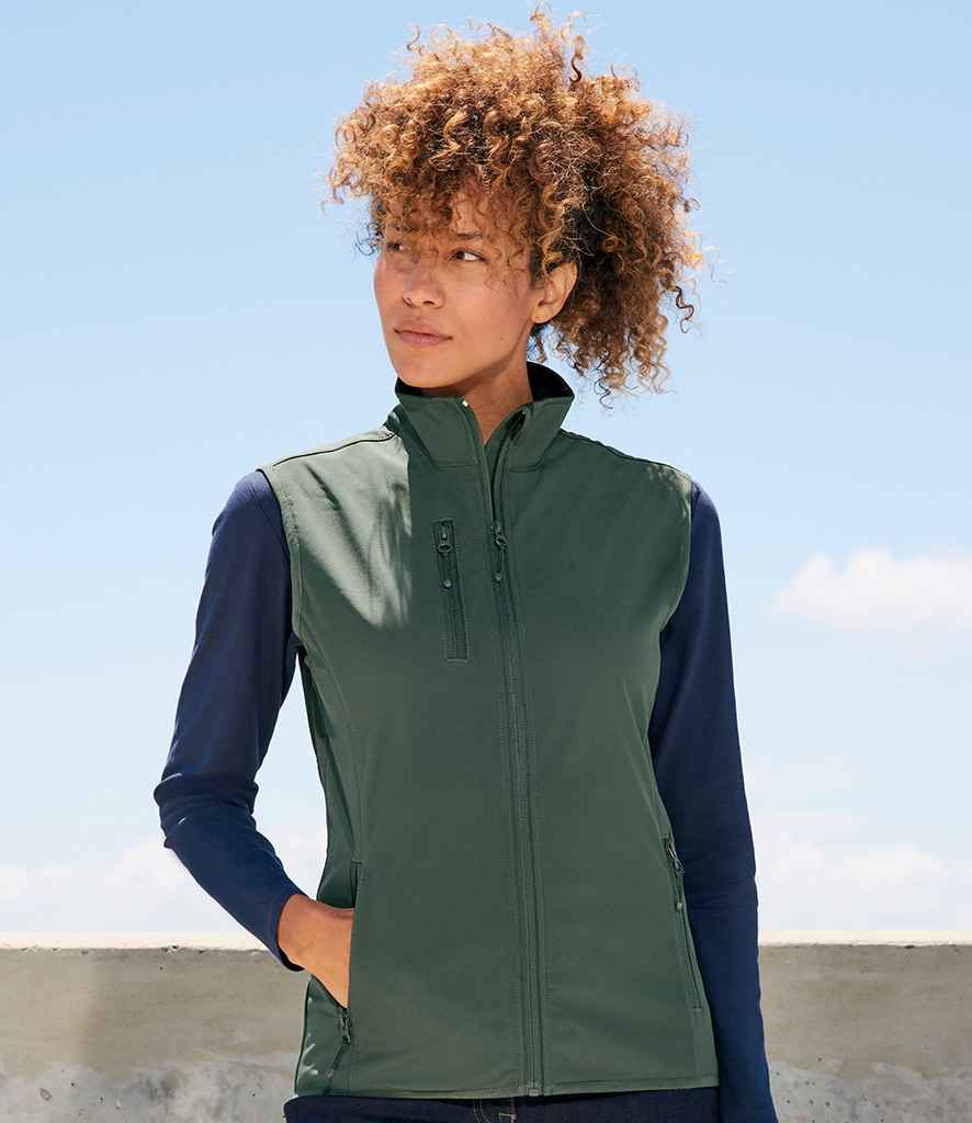 03826 SOL'S Ladies Falcon Recycled Soft Shell Bodywarmer