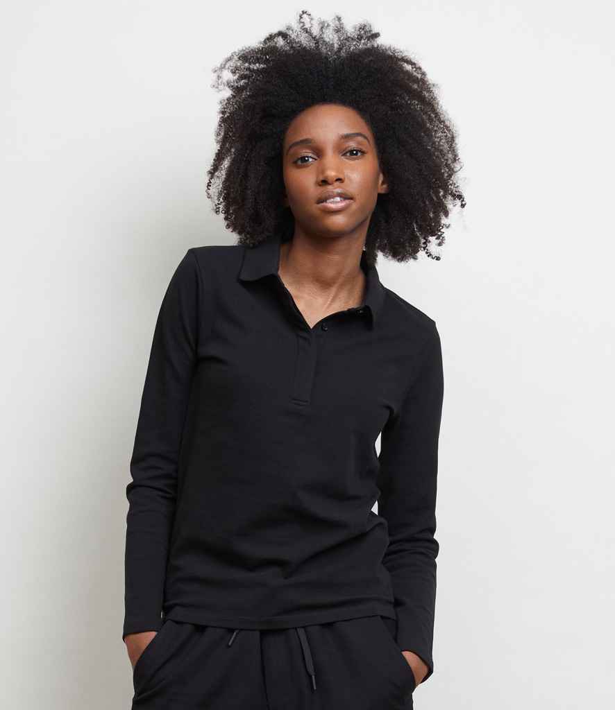 04397 NEOBLU Ladies Owen Long Sleeve Piqué Polo Shirt