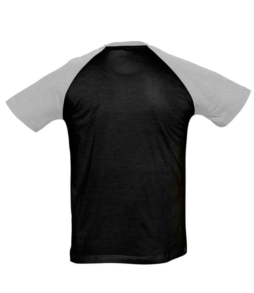 11190 SOL'S Funky Contrast Baseball T-Shirt