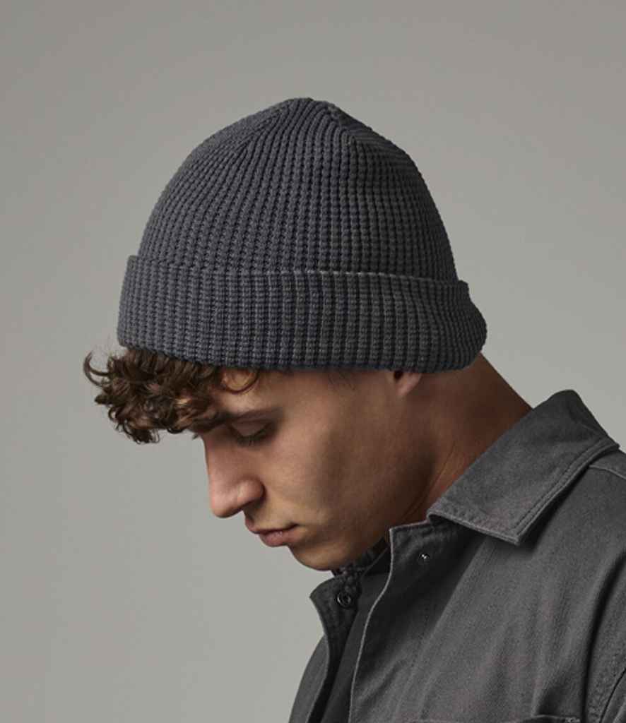 BB52N Beechfield Organic Cotton Waffle Beanie