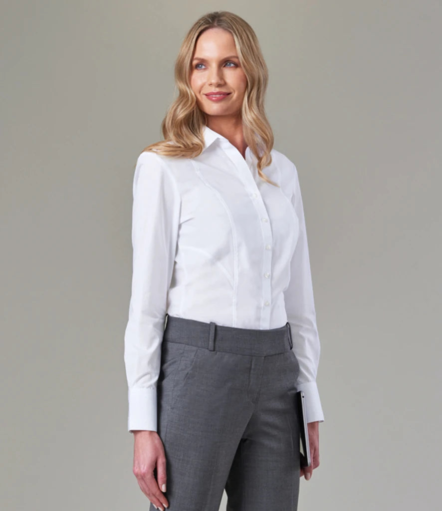 BK151 Brook Taverner Ladies Palena Long Sleeve Poplin Shirt