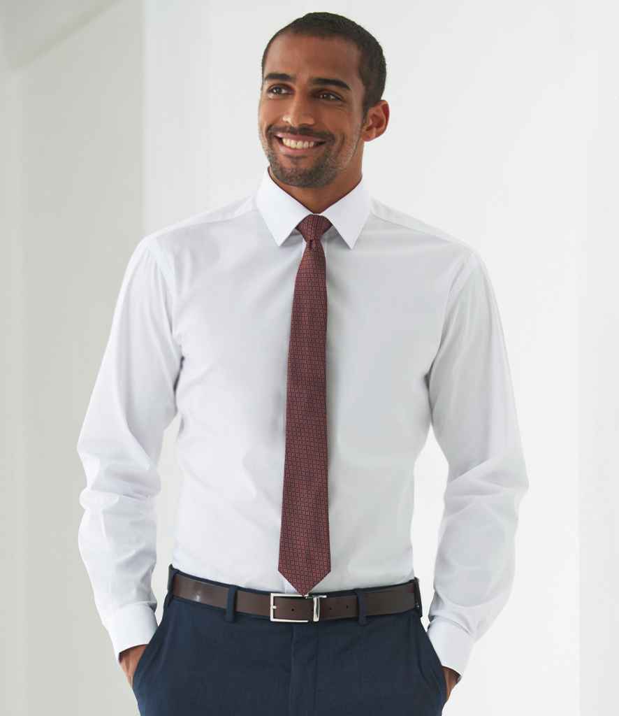 BK154 Brook Taverner Alba Long Sleeve Slim Fit Poplin Shirt