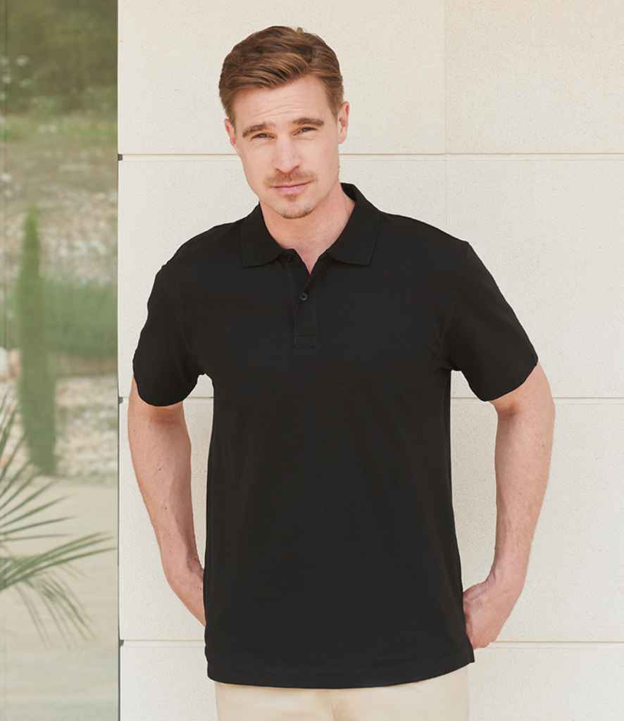 H305 Henbury Unisex Stretch Cotton Piqué Polo Shirt