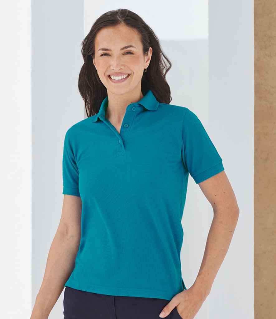 H401 Henbury Ladies Poly/Cotton Piqué Polo Shirt
