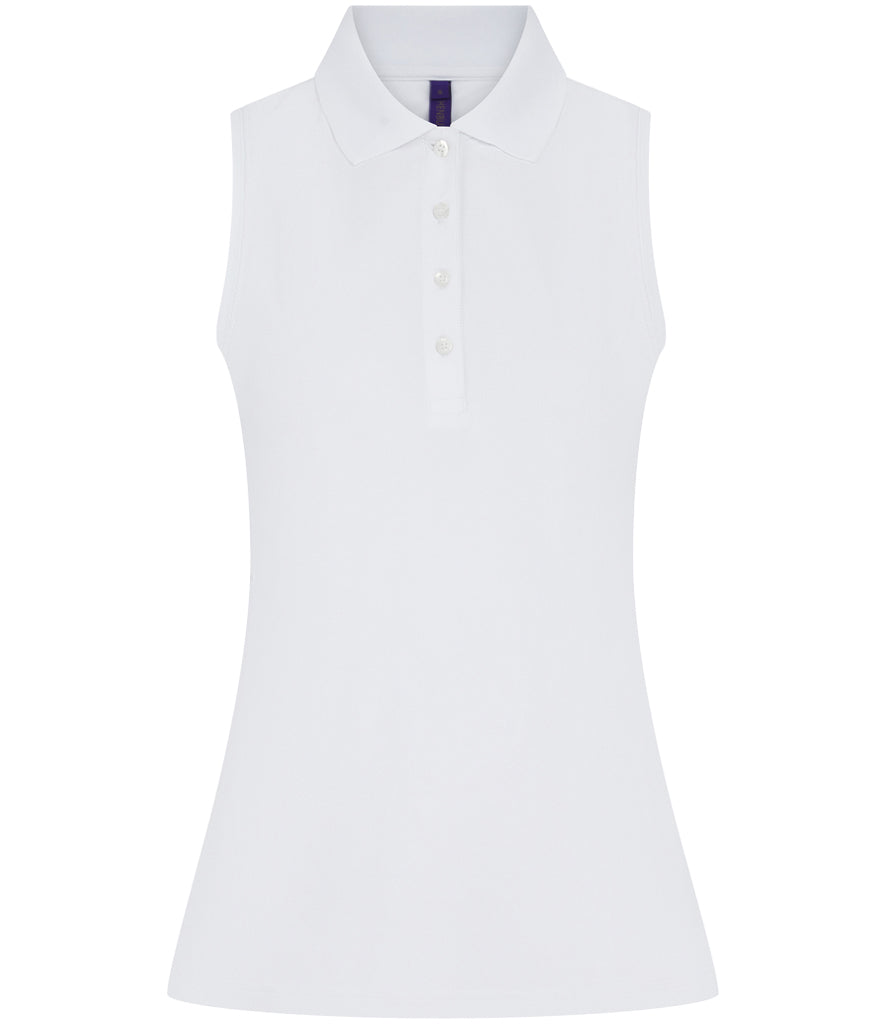 H477 Henbury Ladies Sleeveless Coolplus® Polo Shirt