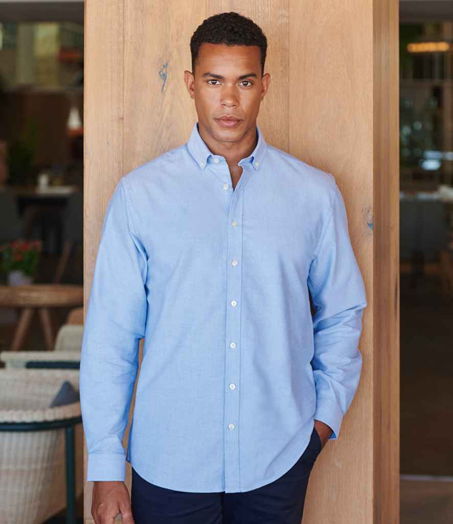 H512C Henbury Modern Long Sleeve Classic Fit Oxford Shirt