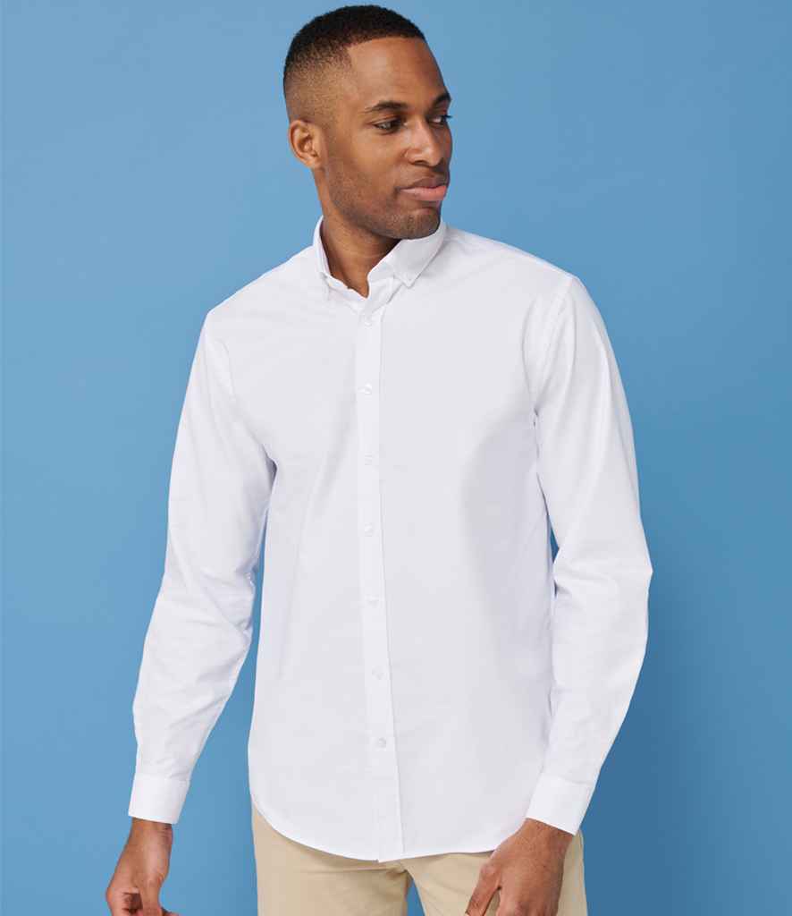 H512C Henbury Modern Long Sleeve Classic Fit Oxford Shirt