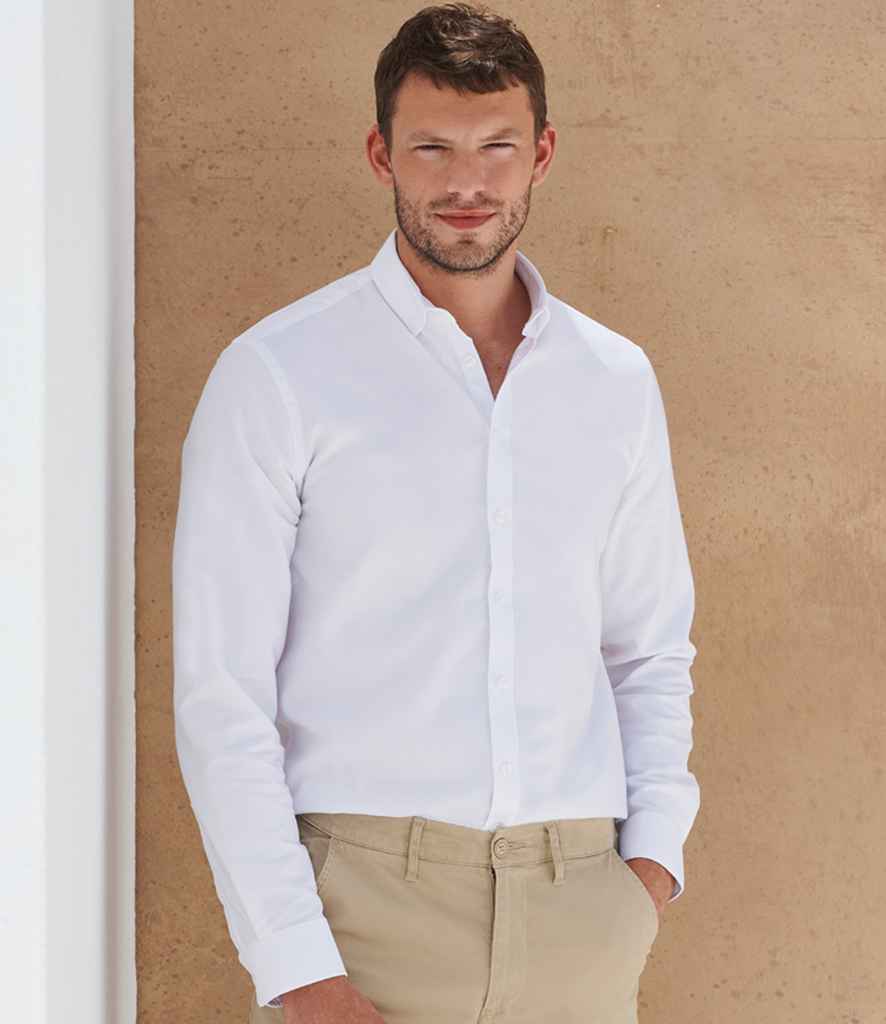 H512R Henbury Modern Long Sleeve Regular Fit Oxford Shirt