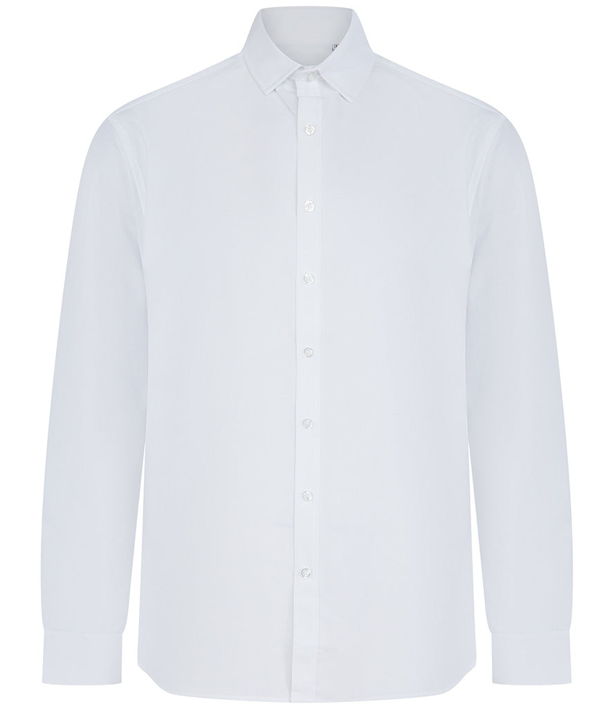 H582 Henbury Long Sleeved Cotton Feel Coolplus® Shirt