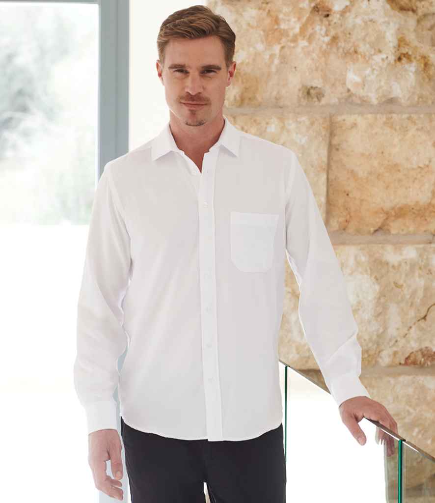 H590 Henbury Long Sleeve Wicking Shirt