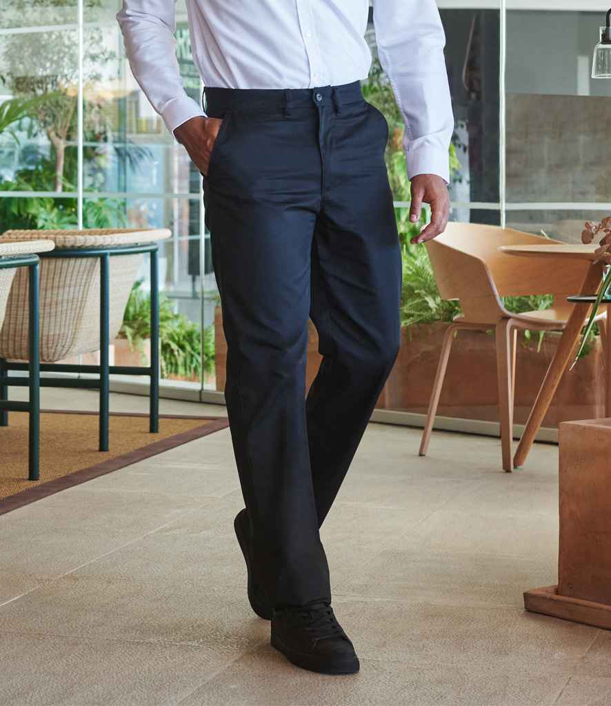 H640 Henbury 65/35 Flat Fronted Chino Trousers