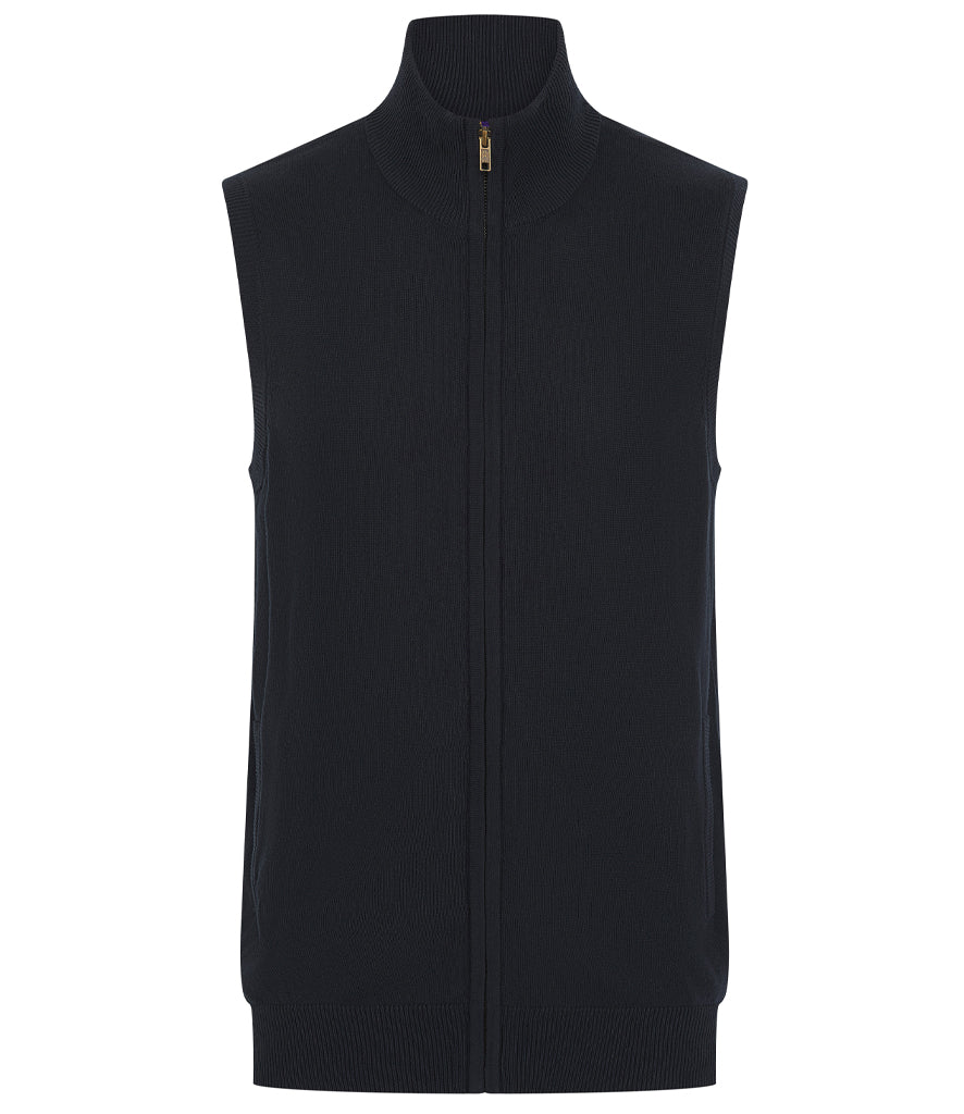 H711 Henbury Sleeveless Zip Through Jumper