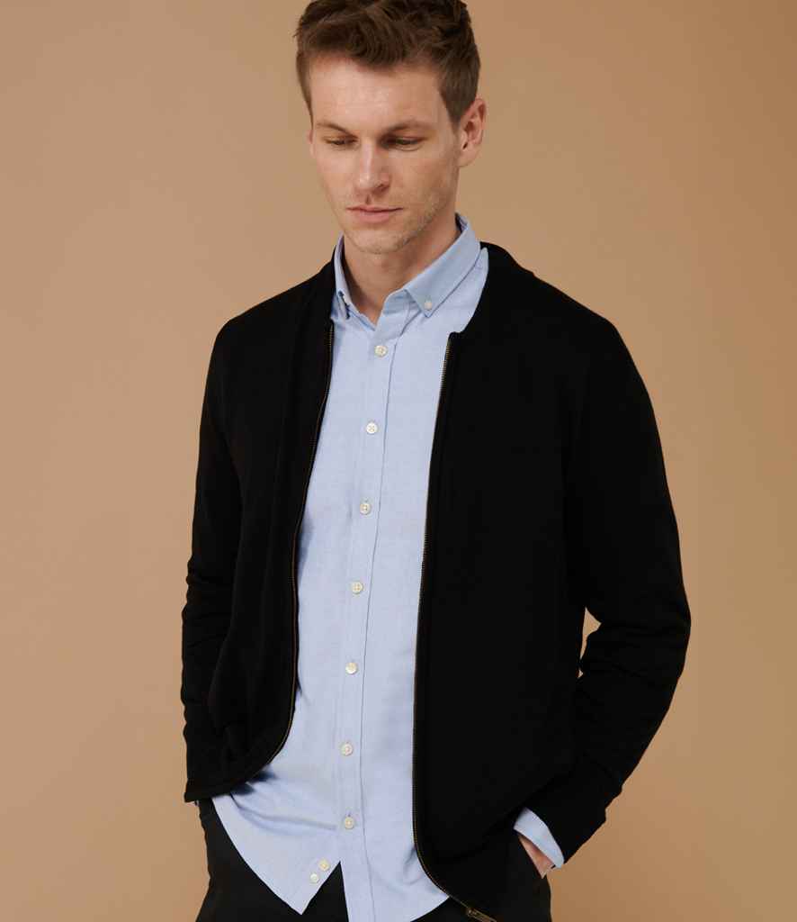 H718 Henbury Unisex Zip Through Cardigan