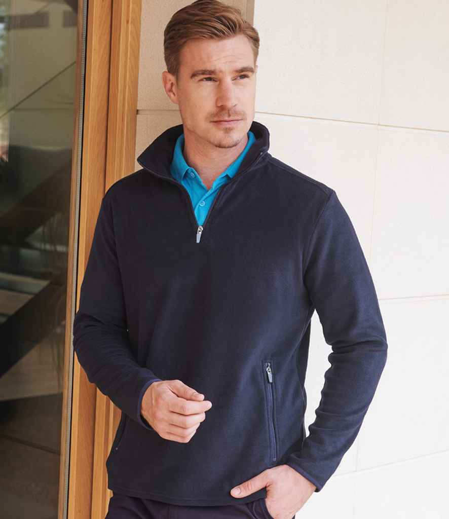 H858 Henbury Zip Neck Micro Fleece