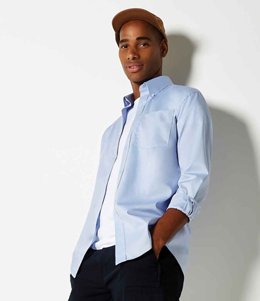 K105 Kustom Kit Premium Long Sleeve Classic Fit Oxford Shirt
