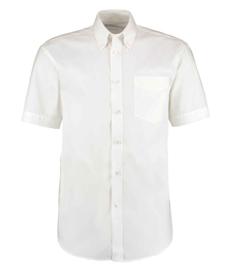 K109 Kustom Kit Premium Short Sleeve Classic Fit Oxford Shirt