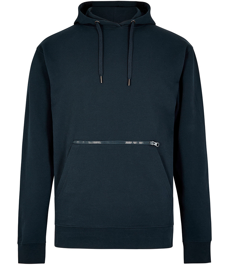 K338 Kustom Kit Regular Fit Piqué Zipped Pocket Hoodie