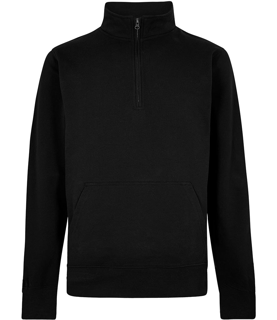 K339 Kustom Kit Regular Fit 1/4 Zip Piqué Sweatshirt