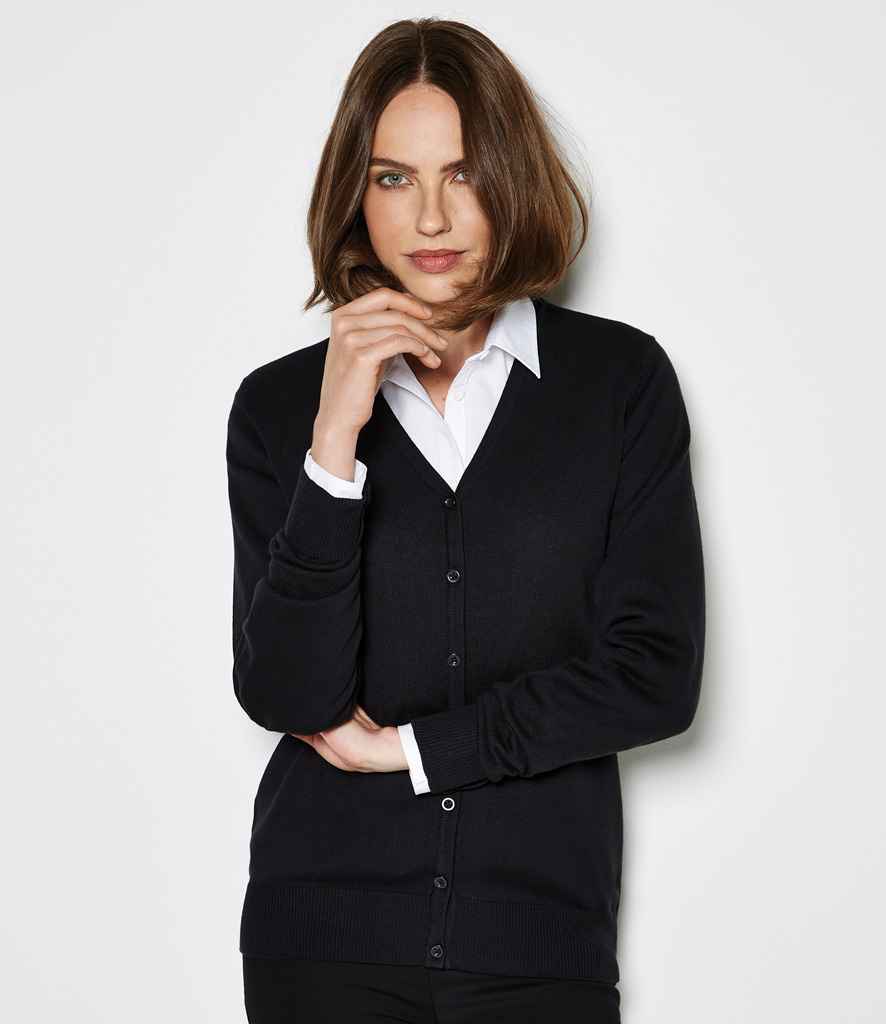 K354 Kustom Kit Ladies Arundel Cotton Acrylic V Neck Cardigan