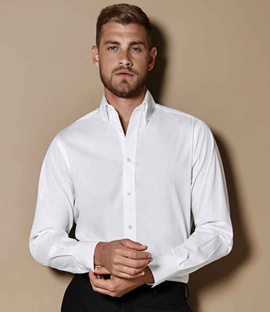 K386 Kustom Kit Long Sleeve Tailored City Business Shirt