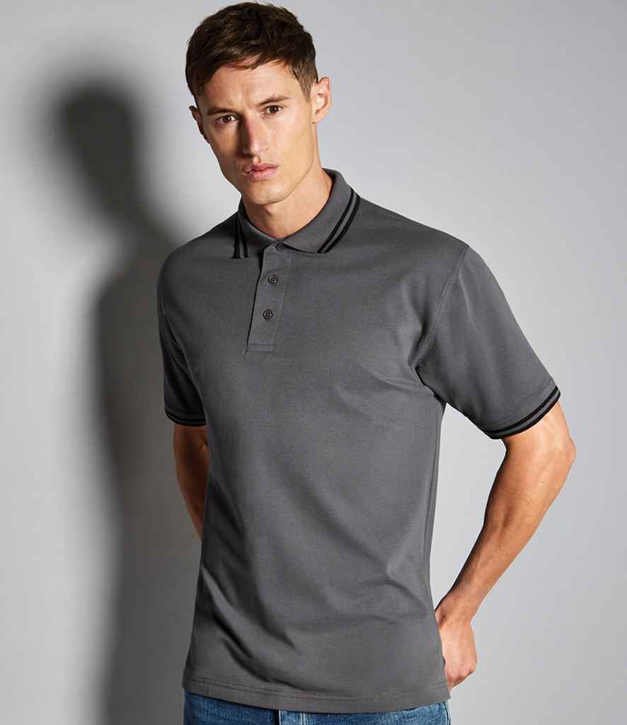 K409 Kustom Kit Contrast Tipped Poly/Cotton Piqué Polo Shirt