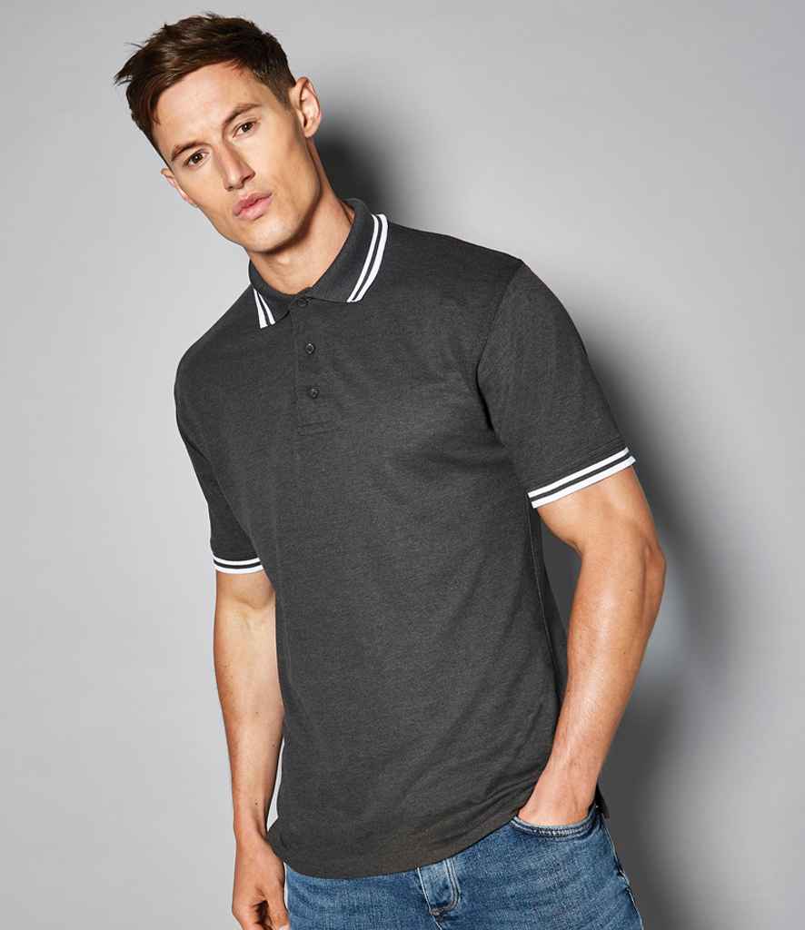 K409 Kustom Kit Contrast Tipped Poly/Cotton Piqué Polo Shirt