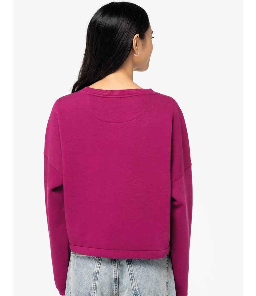 NS429 Native Spirit Ladies Oversized Cropped Sweatshirt