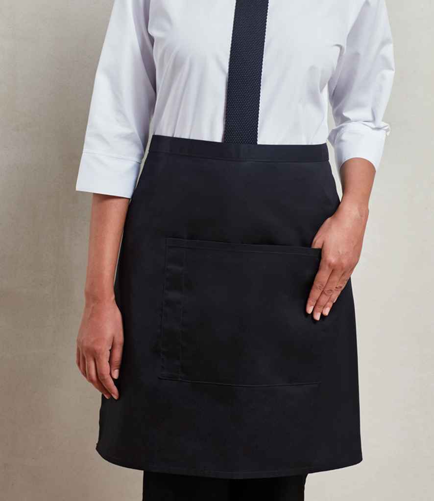 PR141 Premier 'Colours' Mid Length Apron with Pocket