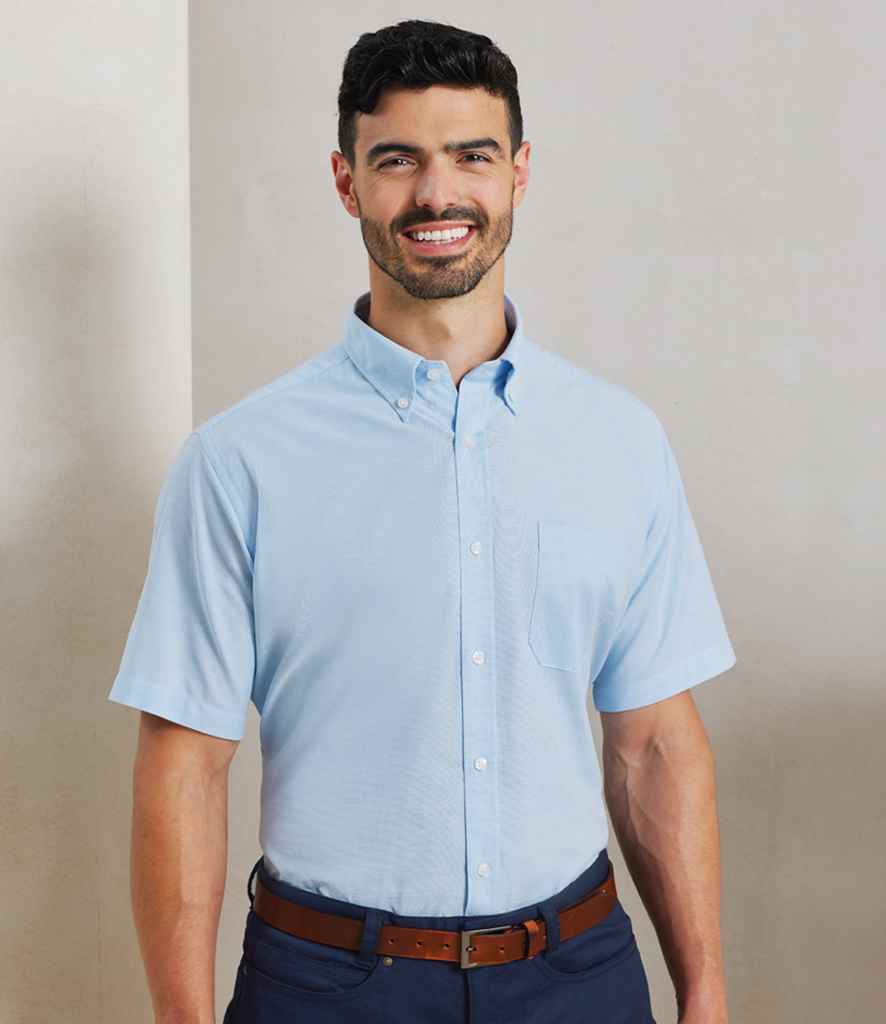 PR236 Premier Signature Short Sleeve Oxford Shirt