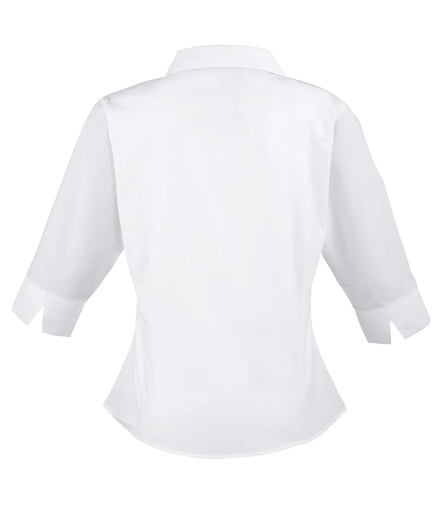 PR305 Premier Ladies 3/4 Sleeve Poplin Blouse