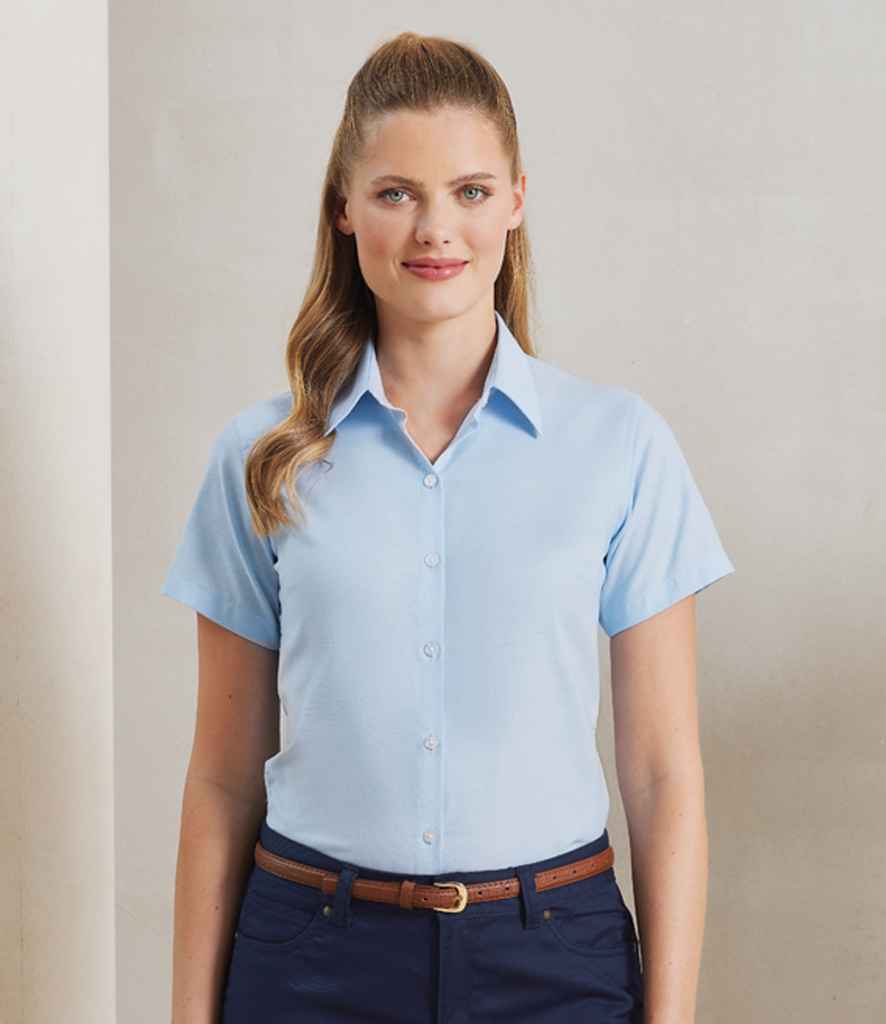 PR336 Premier Ladies Signature Short Sleeve Oxford Shirt