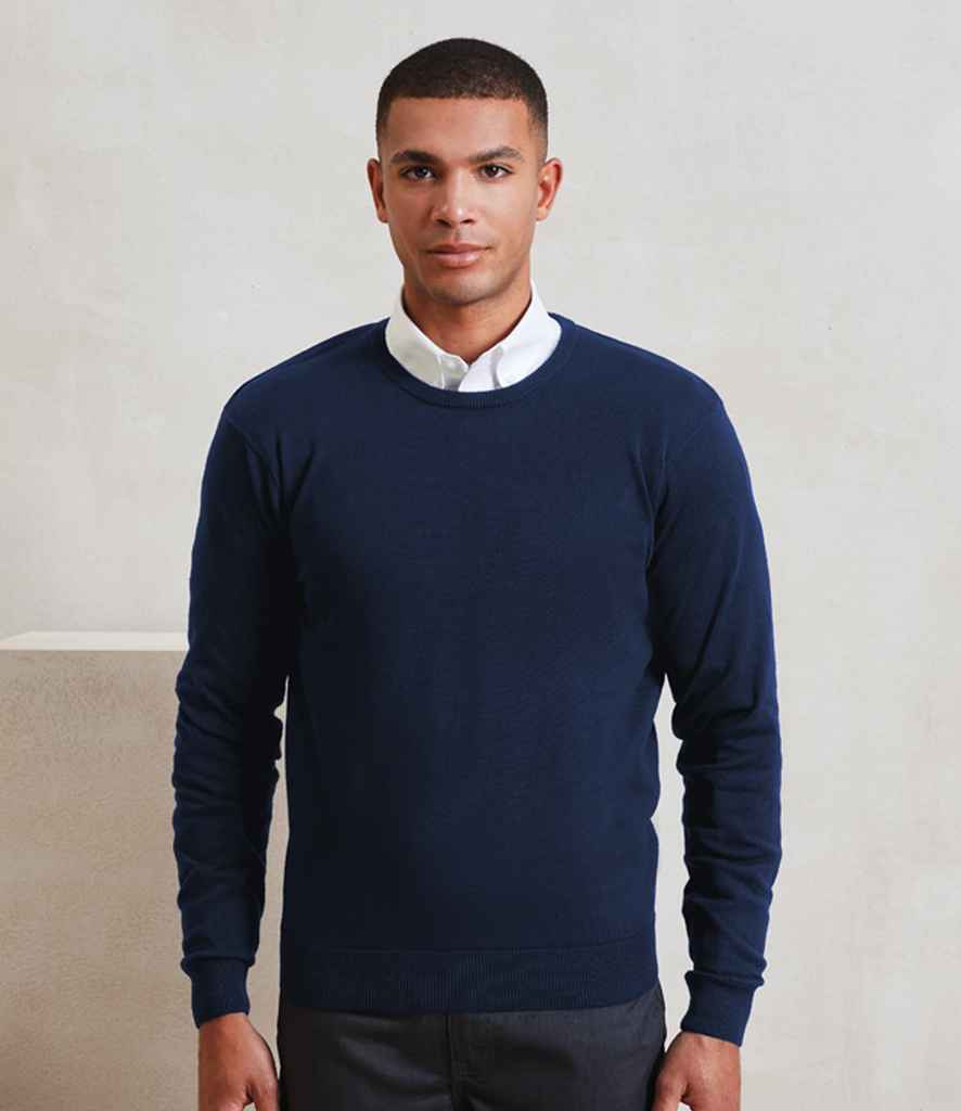 PR692 Premier Cotton Rich Crew Neck Sweater
