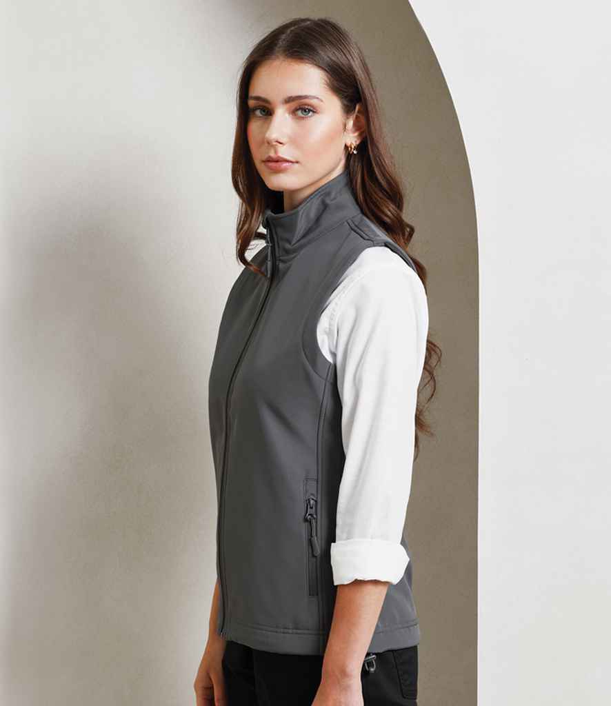 PR816 Premier Ladies Windchecker® Recycled Printable Soft Shell Gilet