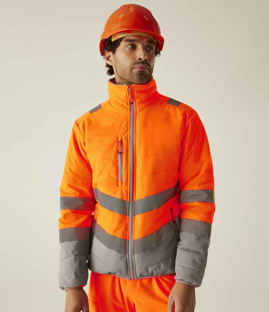 RG548 Regatta High Visibility Two Tone Thermal Baffle Jacket