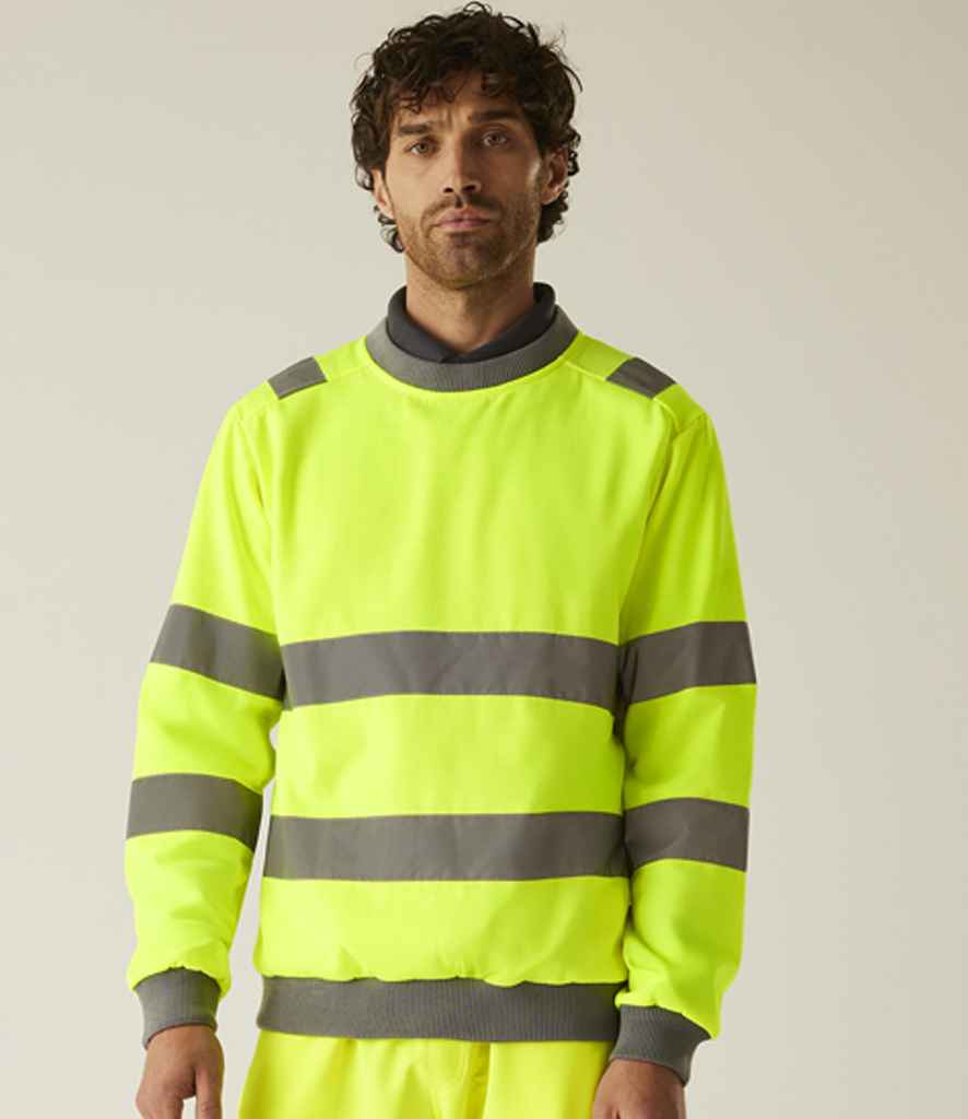 RG563 Regatta High Visibility Pro Contract Crew Neck Sweatshirt