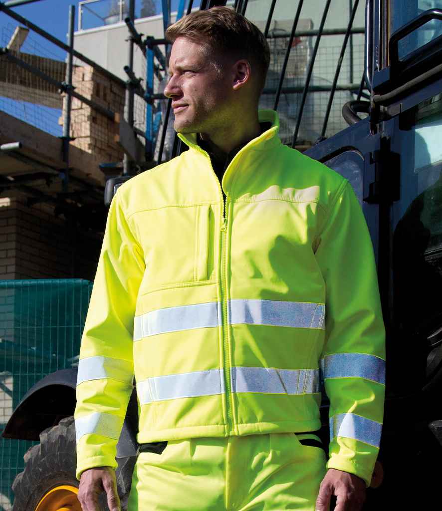 RS117 Result Safe-Guard Hi-Vis Soft Shell Jacket