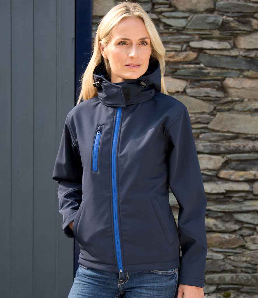 RS230F Result Core Ladies Hooded Soft Shell Jacket