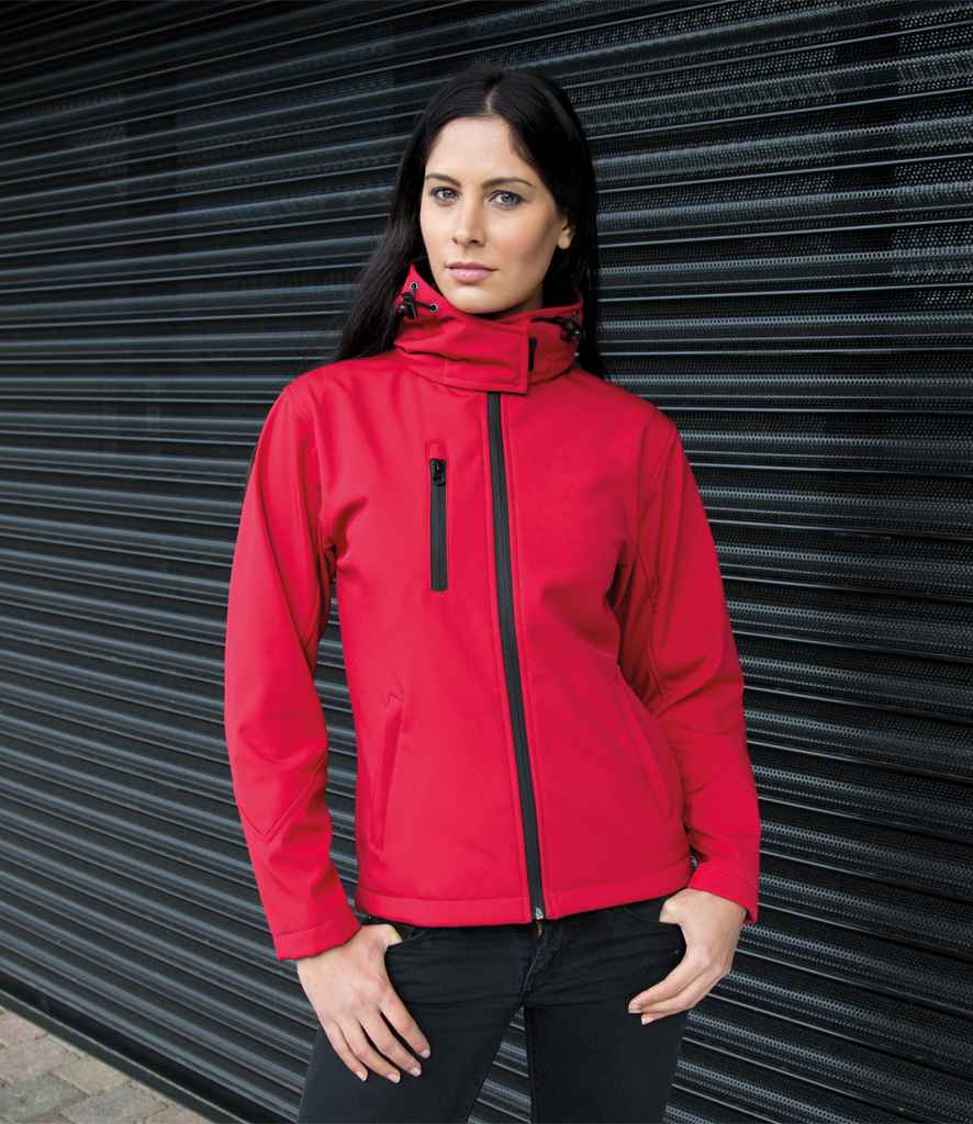 RS230F Result Core Ladies Hooded Soft Shell Jacket