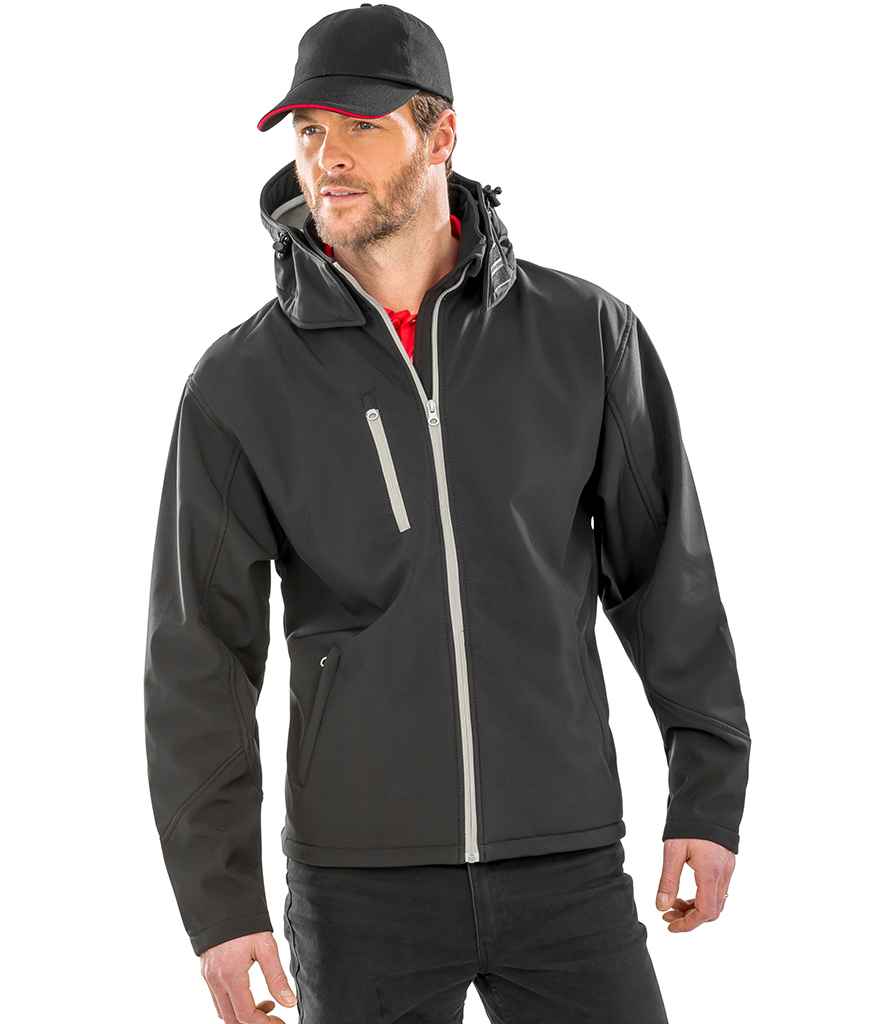 RS230M Result Core Hooded Soft Shell Jacket