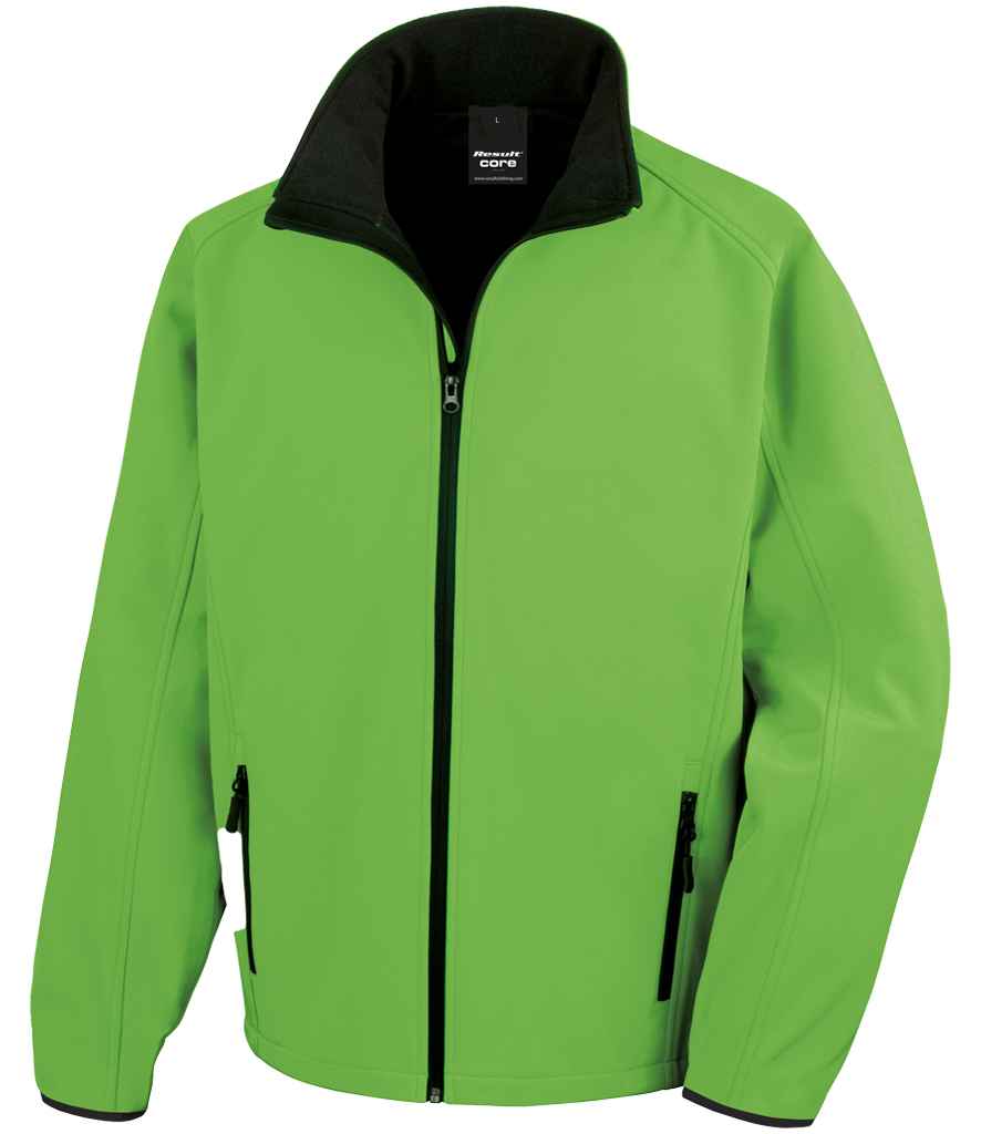 RS231M Result Core Printable Soft Shell Jacket