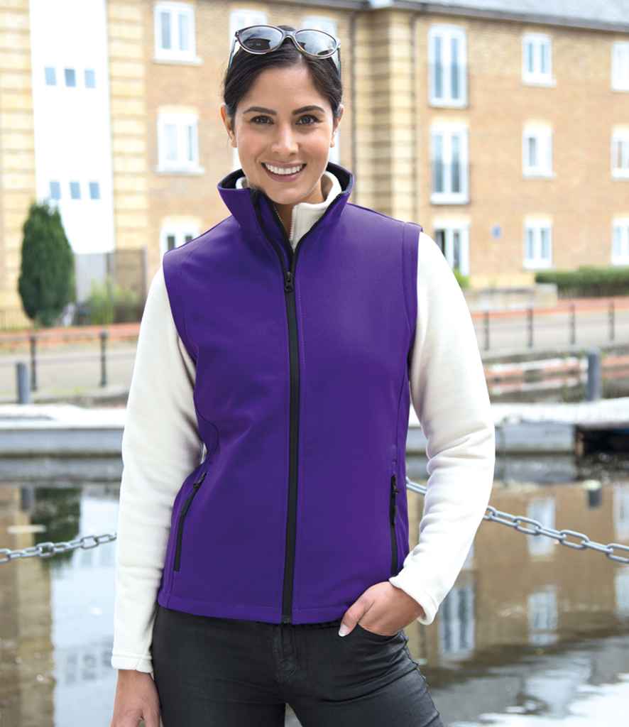RS232F Result Core Ladies Printable Soft Shell Bodywarmer