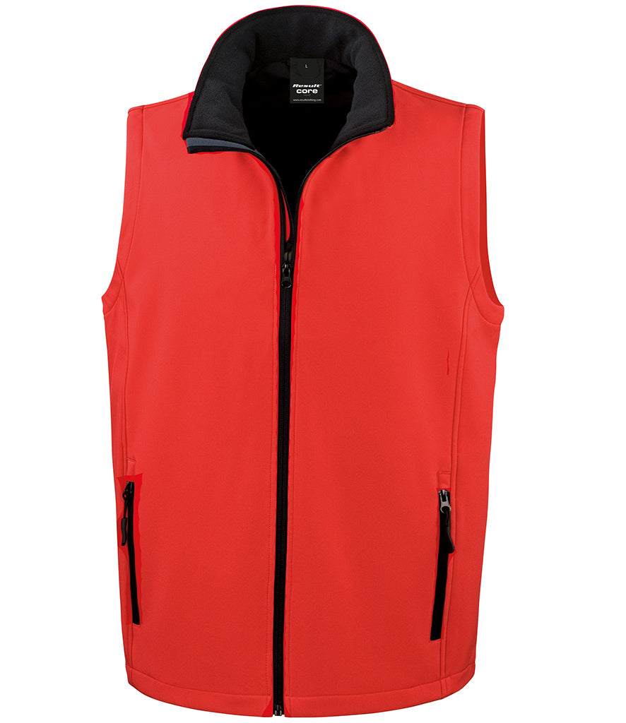 RS232M Result Core Printable Soft Shell Bodywarmer