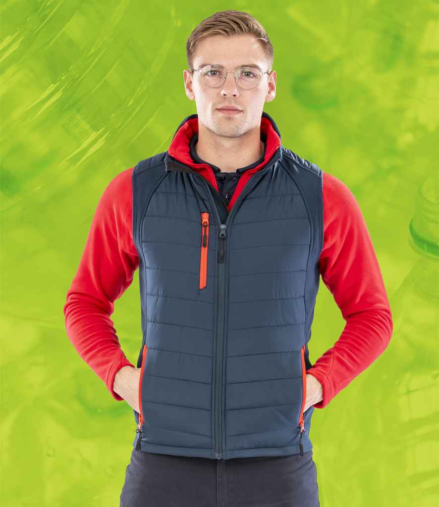 RS238 Result Genuine Recycled Compass Padded Gilet