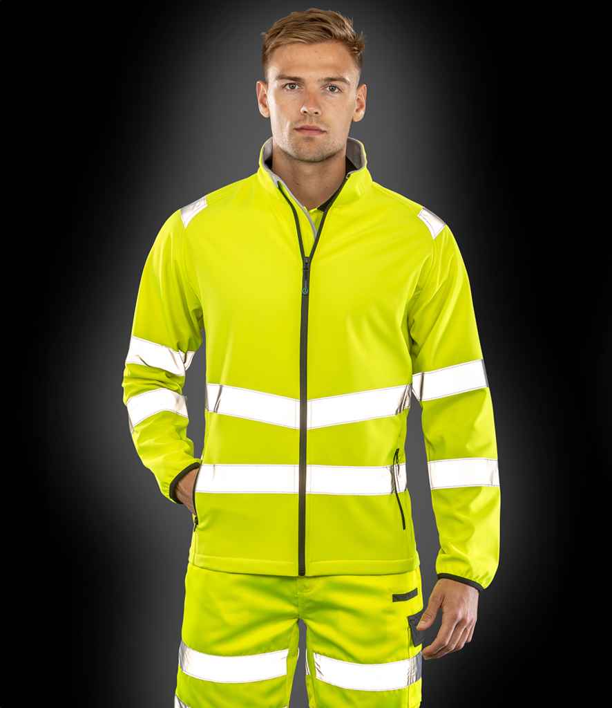 RS505 Result Genuine Recycled Printable Safety Soft Shell Jacket